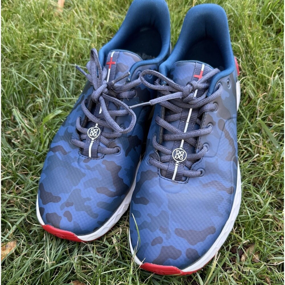 G/Fore MG4+ Size 9.5 Twilight Blue Camouflage USA Golf Shoe RARE Cross Trainer